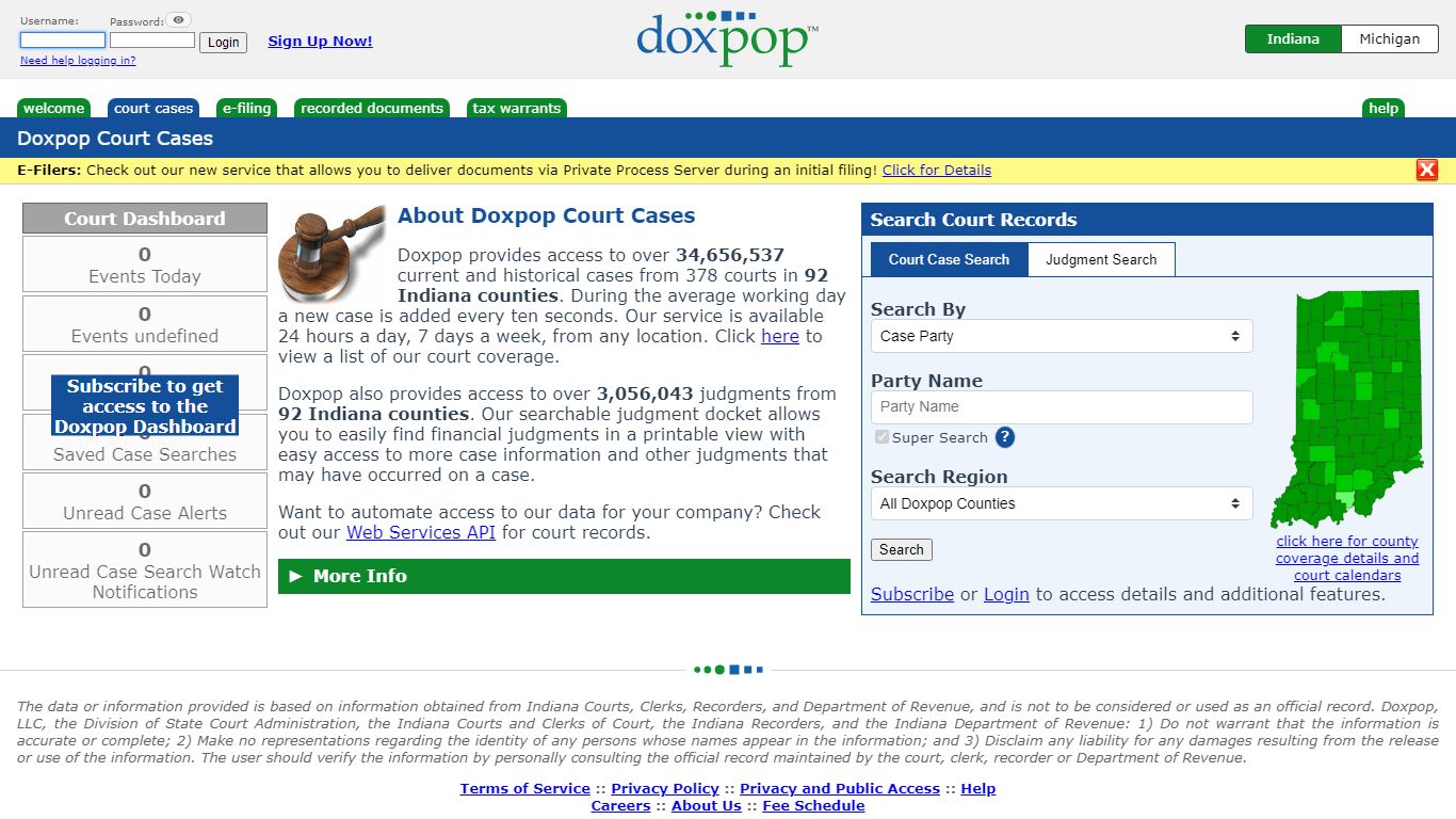 Court Cases - Doxpop